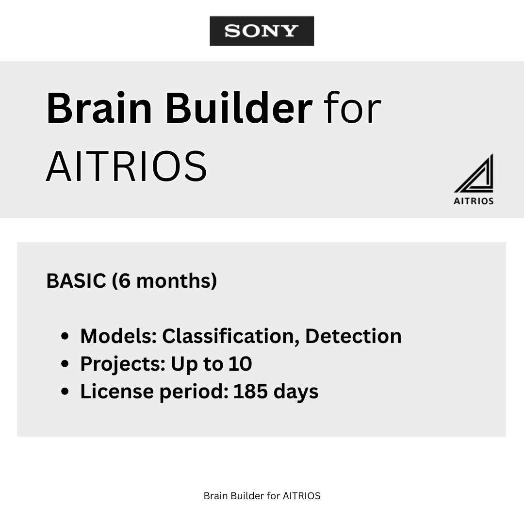 Brain Builder für AITRIOS – Softwarelizenz