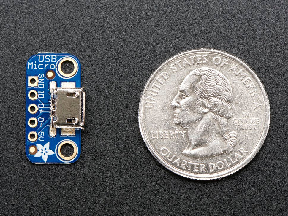 USB Micro-B Breakout Board