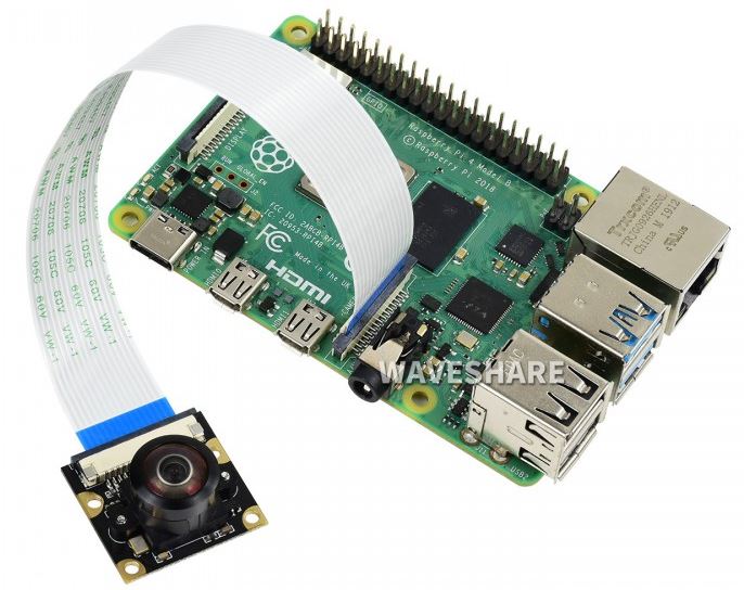 Waveshare 14037 - Raspberry Camera (M), Fischaugenobjektiv (Fisheye Lens) - Waveshare