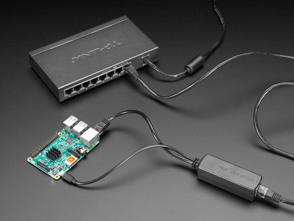 PoE Splitter with MicroUSB Plug - Isolated 12W - 5V 2.4 Amp