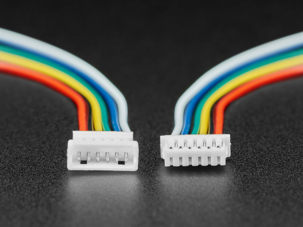 1.25mm Pitch 6-pin Cable Matching Pair - 10 cm long - Molex PicoBlade Compatible