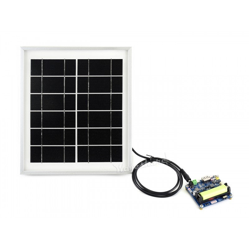 Waveshare 16158 - Solar Panel, 6V / 5W, mit 3,5x1,35mm Hohlstecker