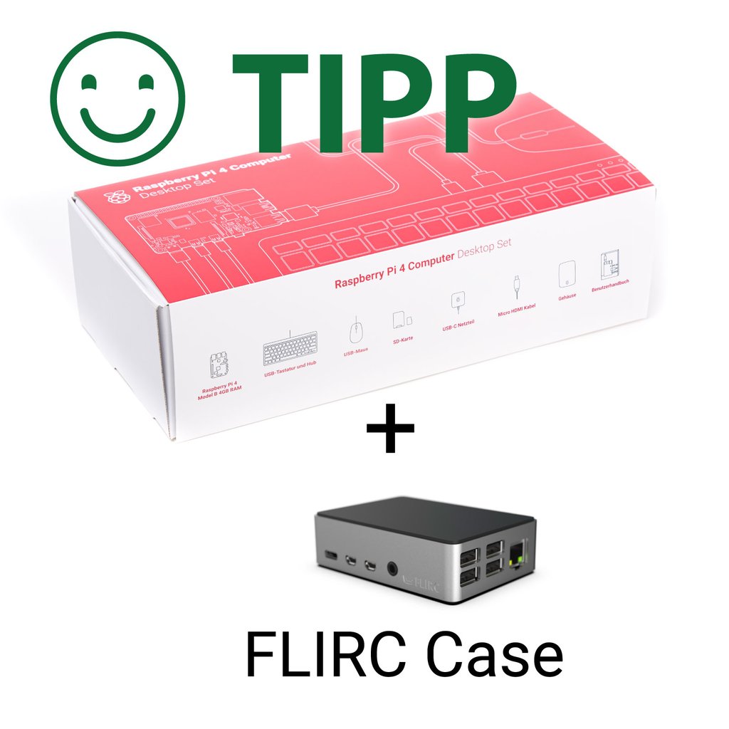 Offizielles Raspberry Pi 4 Desktop Kit DE - verschiedene Varianten