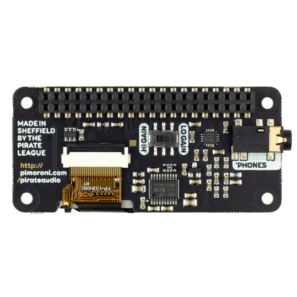 Pirate Audio Headphone Amp für Raspberry Pi (Kopfhörer Audioverstärker HAT)