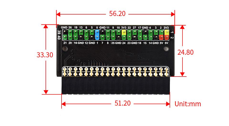 Raspberry Pi 400 GPIO Header Adapter