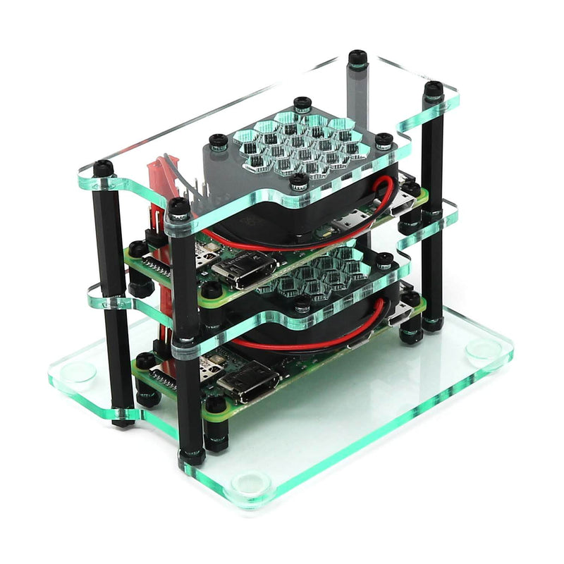 Mini Cluster Case for Raspberry Pi Zero 2 (with Fans)