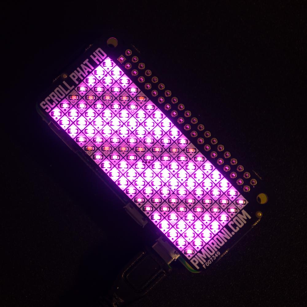 Scroll pHAT HD verschiedene Farben