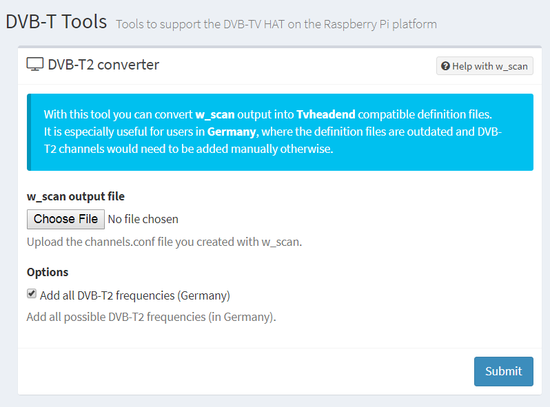 LibreELEC DVB TV Scan für Deutschland