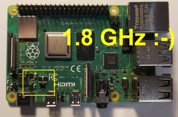 Gratis Upgrade: Raspberry Pi 4 jetzt mit 1.8GHz statt 1.5GHz