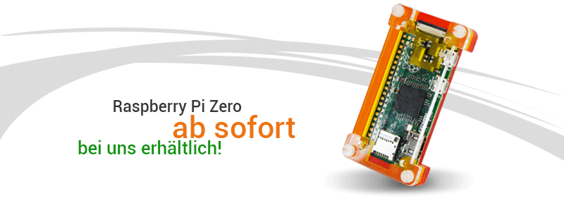 Raspberry Pi Zero ab sofort bei uns erhältlich!