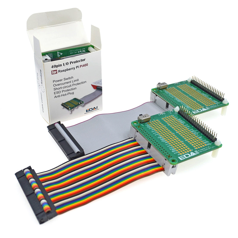 40pin I/O Protector for Pi400, Rainbow Cable