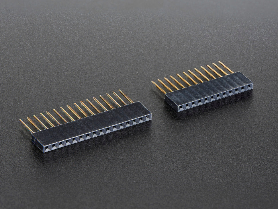 Stacking Headers for Feather - 12-pin and 16-pin female headers