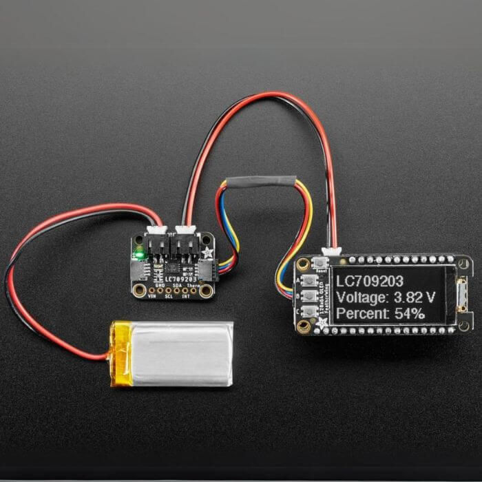 Adafruit LC709203F LiPoly / LiIon Fuel Gauge and Battery Monitor - STEMMA JST PH & QT / Qwiic