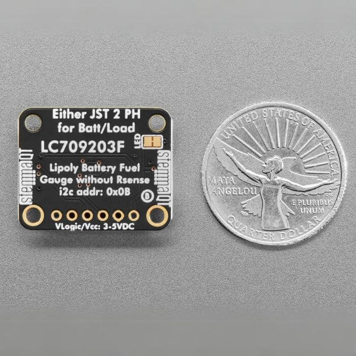 Adafruit LC709203F LiPoly / LiIon Fuel Gauge and Battery Monitor - STEMMA JST PH & QT / Qwiic