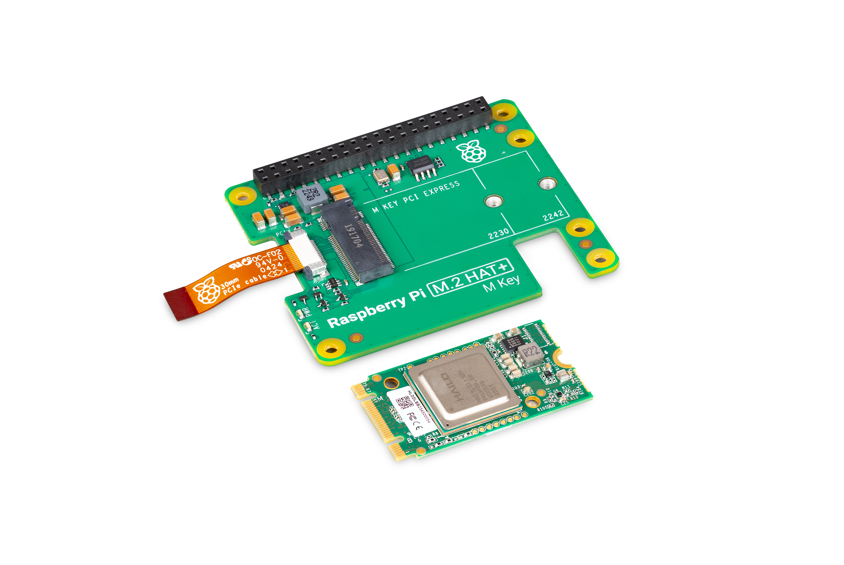 Raspberry Pi AI Kit (mit Hailo-8L B+M, 13 TOPS)