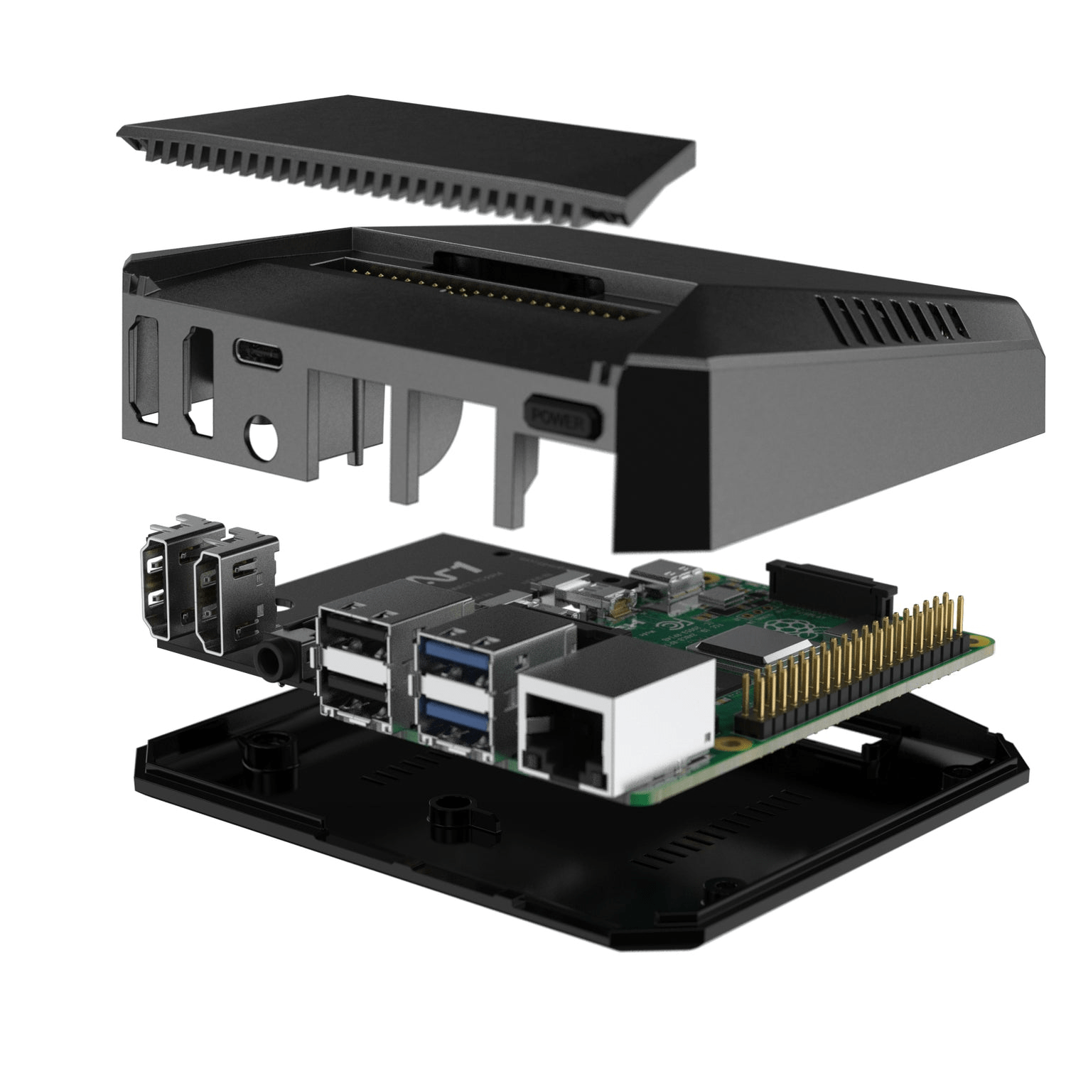 Argon ONE Gehäuse V2 für Raspberry Pi 4