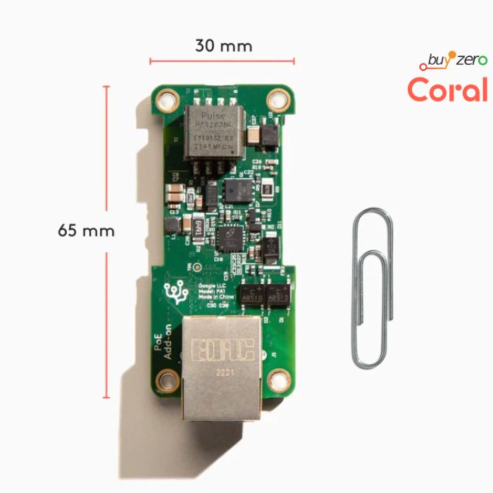 Coral PoE Add-on board for Dev Board Micro