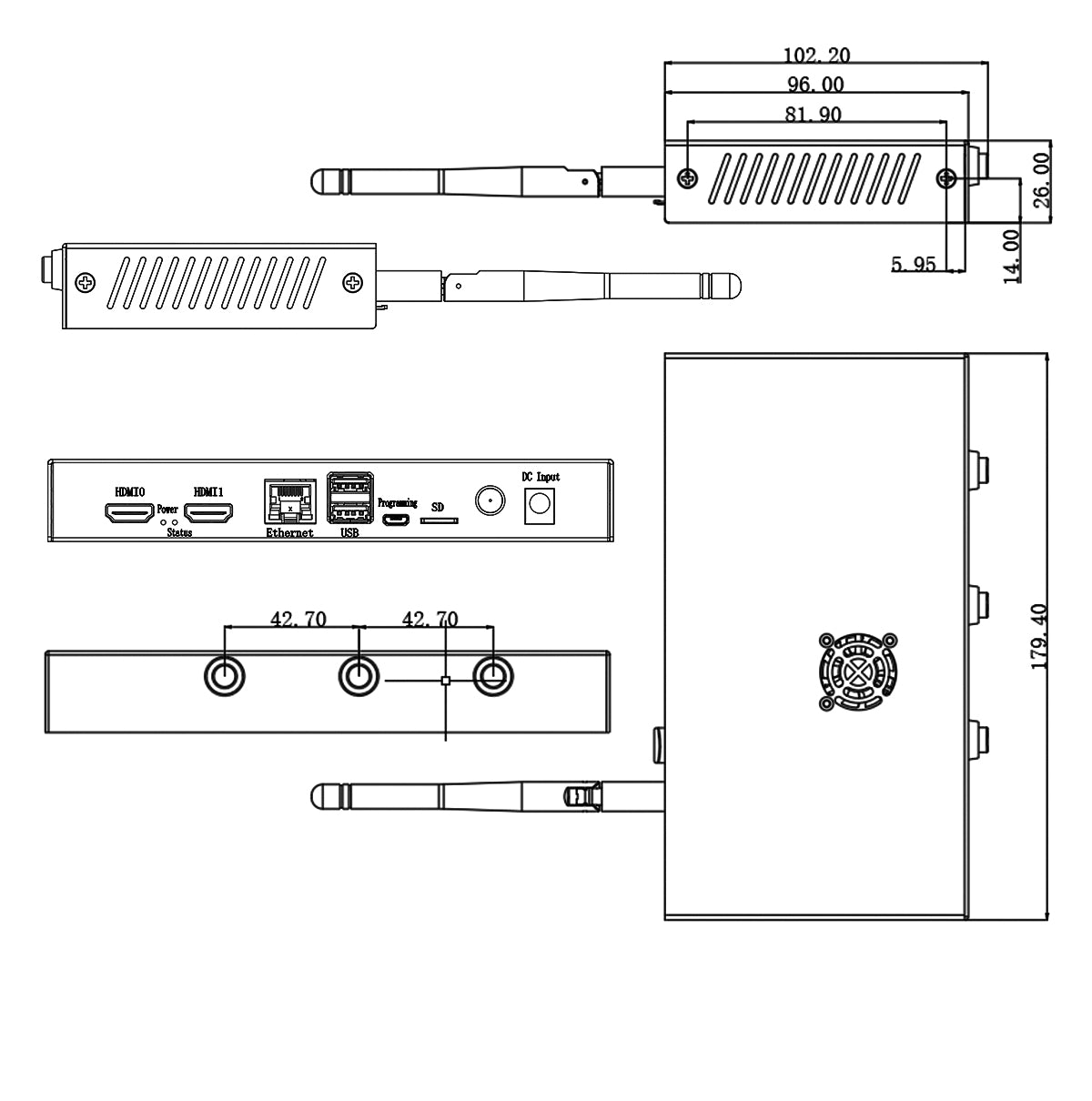 CM4IO Smart Case für CM4IO Board