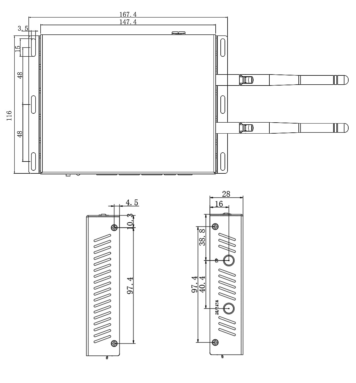 Kompakter CM4 Embedded Computer EDATEC ED-CM4IND