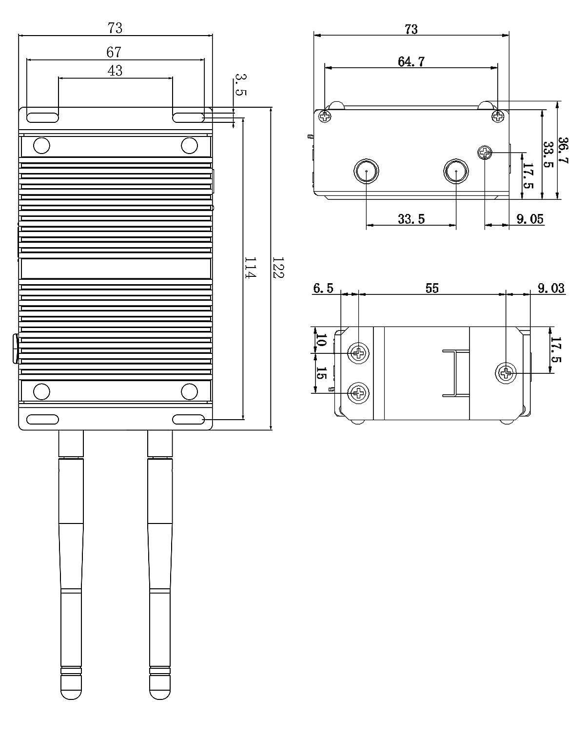 EDATEC ED-CM4SEN Embedded CM4 IoT Computer