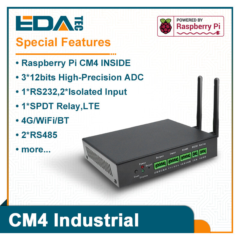 Kompakter CM4 Embedded Computer EDATEC ED-CM4IND
