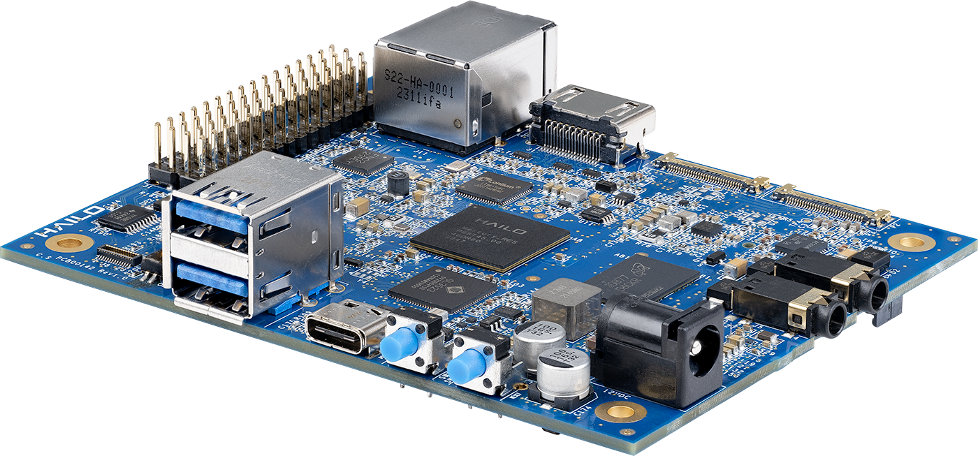 Hailo-15H AI Vision Processor Single Board Computer Kit (20 TOPS)