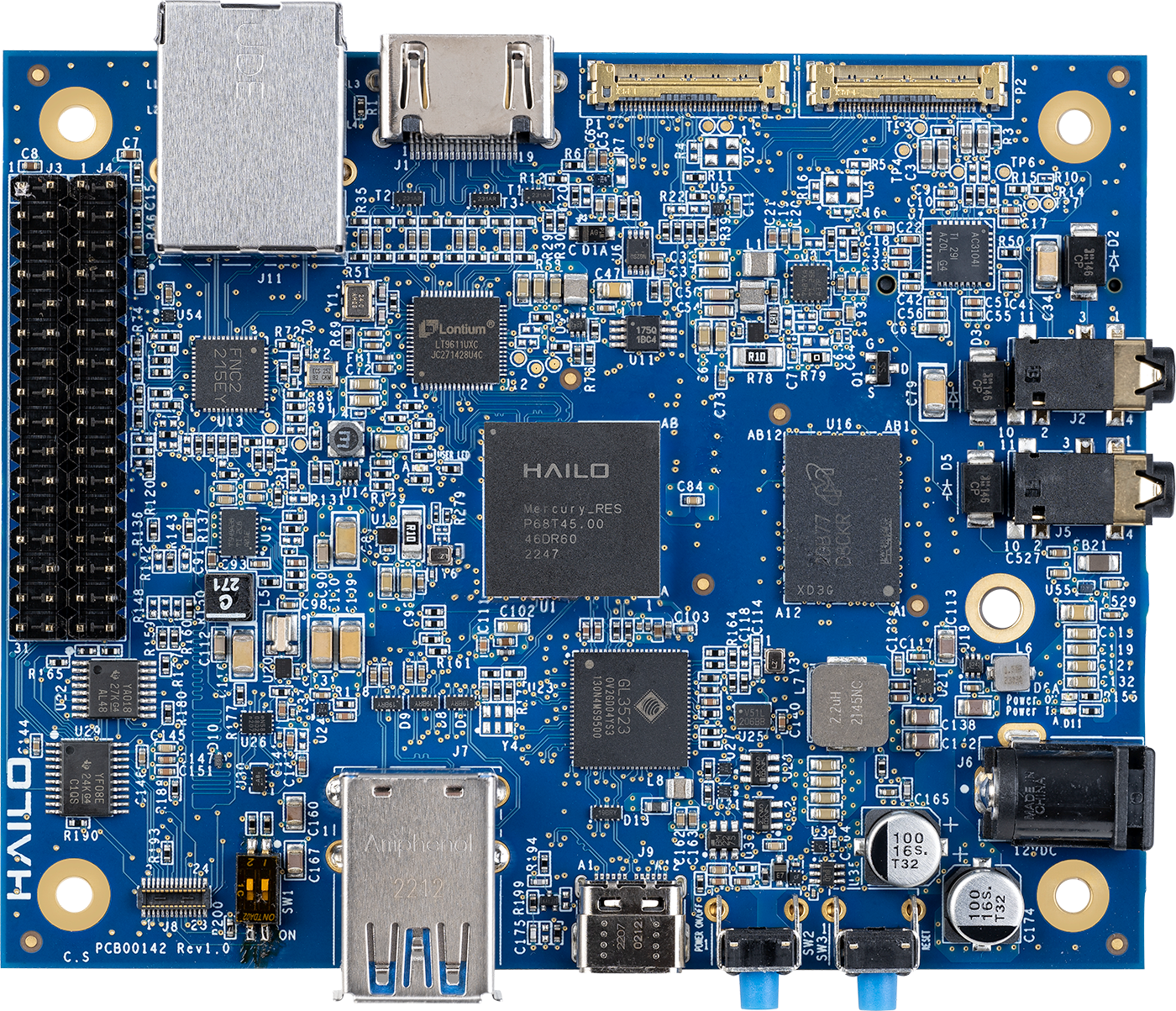 Hailo-15H AI Vision Processor Single Board Computer Kit (20 TOPS)