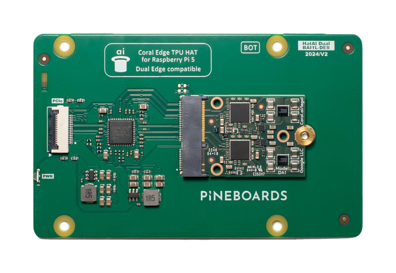 Pineboards Hat AI! Dual Edge TPU Bundle