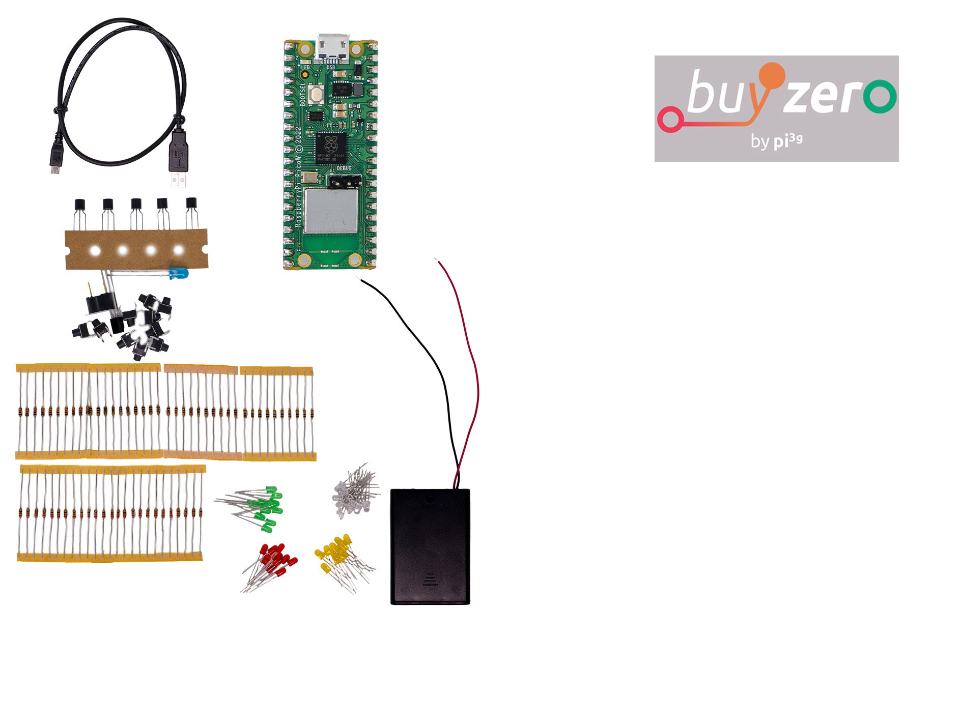 Raspberry Pi Pico mit RP2040 - Pico / Pico W / Pico H / Pico WH