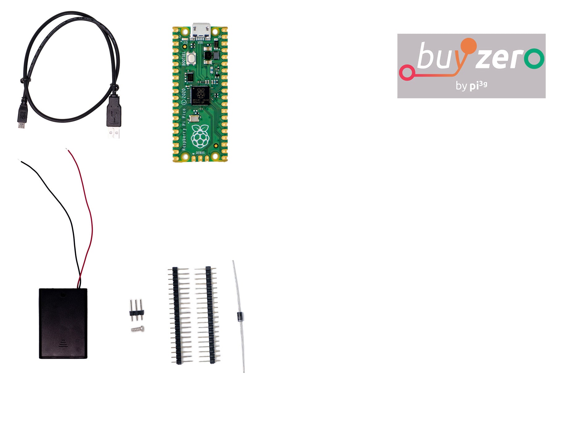 Raspberry Pi Pico mit RP2040 - Pico / Pico W / Pico H / Pico WH