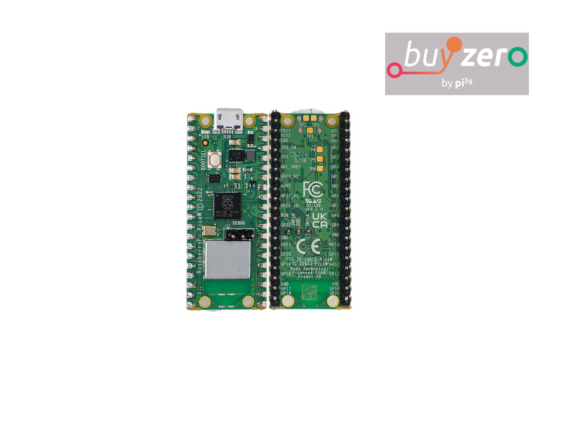 Raspberry Pi Pico mit RP2040 - Pico / Pico W / Pico H / Pico WH