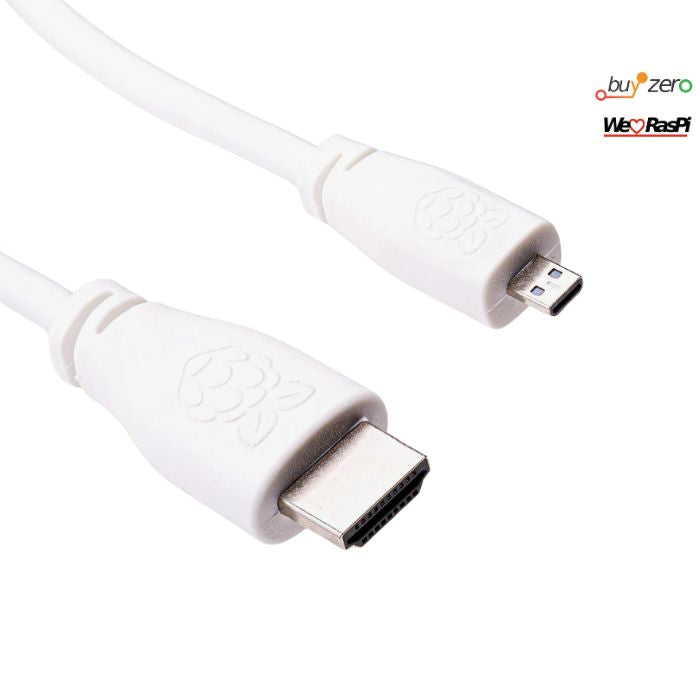 offizielles Micro-HDMI zu Standard-HDMI Kabel (Farbe & Länge wählbar)