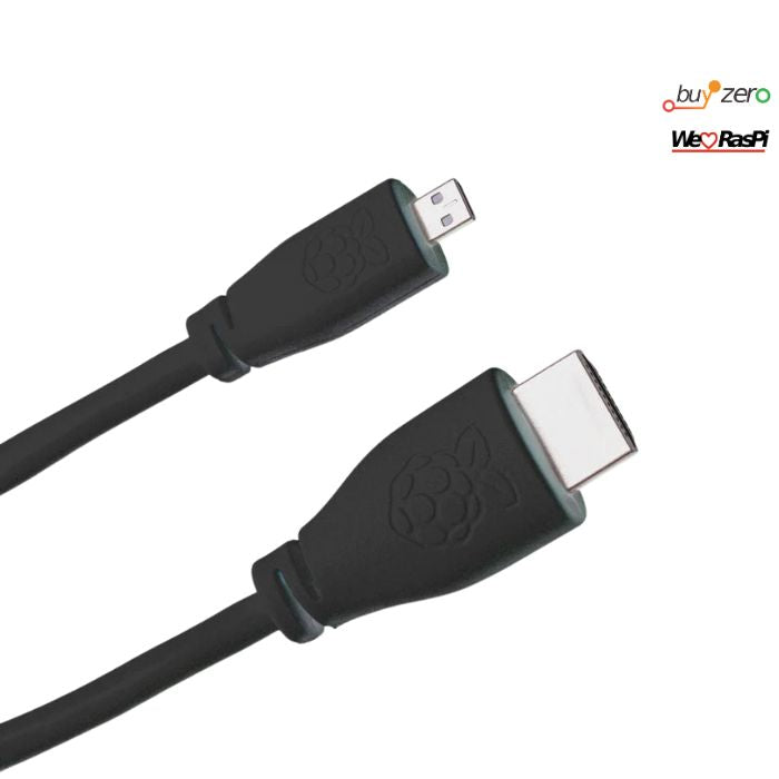 offizielles Micro-HDMI zu Standard-HDMI Kabel (Farbe & Länge wählbar)