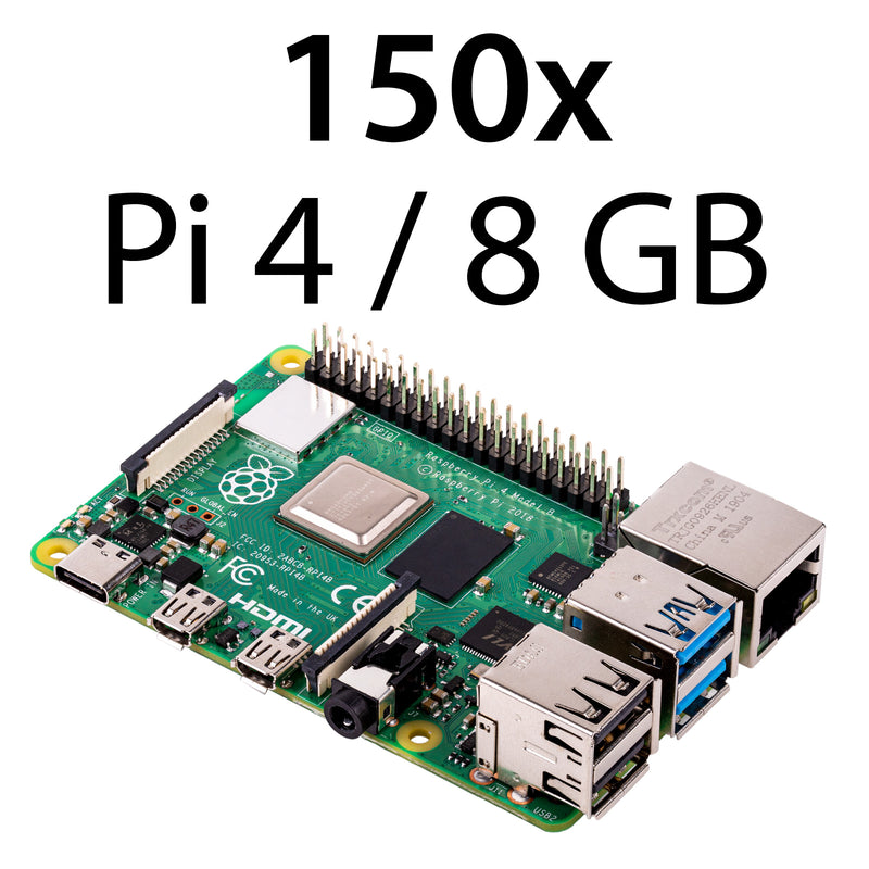 Raspberry Pi 4 / 8GB (150 Stück)