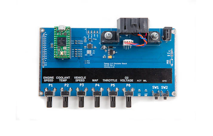 Teensy 4.0 OBDII CAN-Bus ECU Simulator include Teensy 4.0