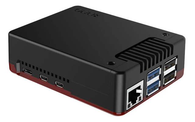 Argon NEO 5 BRED Case for Raspberry Pi 5 with built-in fan