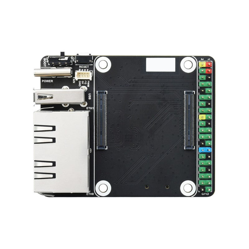 Mini Dual Gigabit Ethernet Base Board for Raspberry Pi Compute Module 4