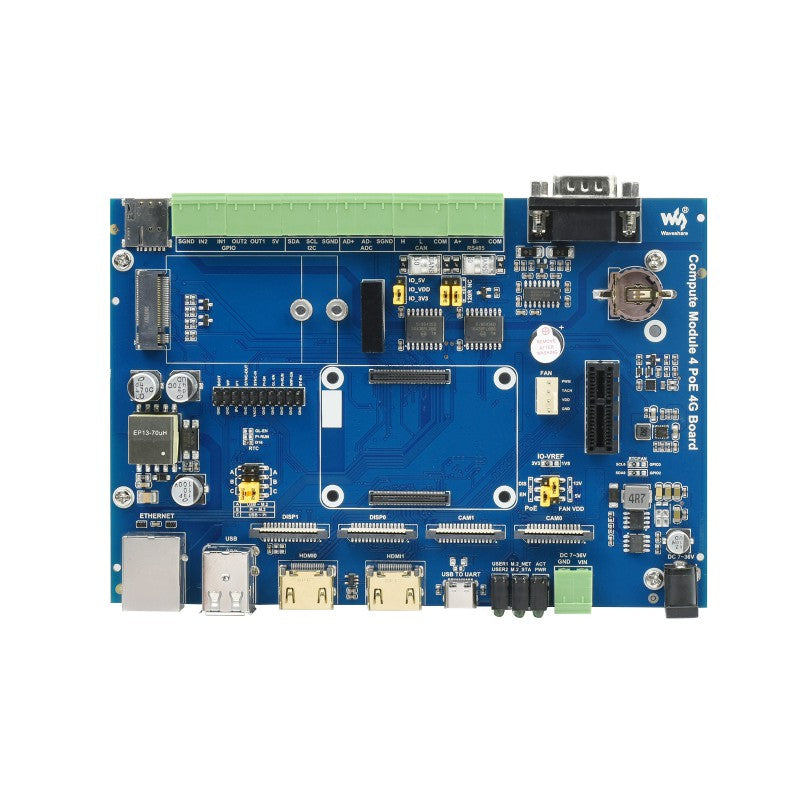 Waveshare Compute Module 4 Industrial IoT Base Board