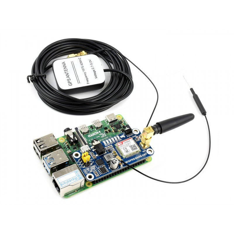 Waveshare GSM/GPRS/GNSS/Bluetooth HAT for Raspberry Pi