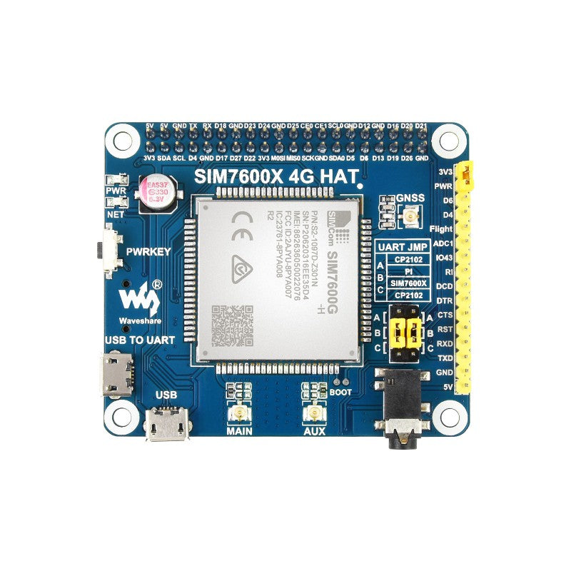 Waveshare 17372 SIM7600G-H 4G HAT