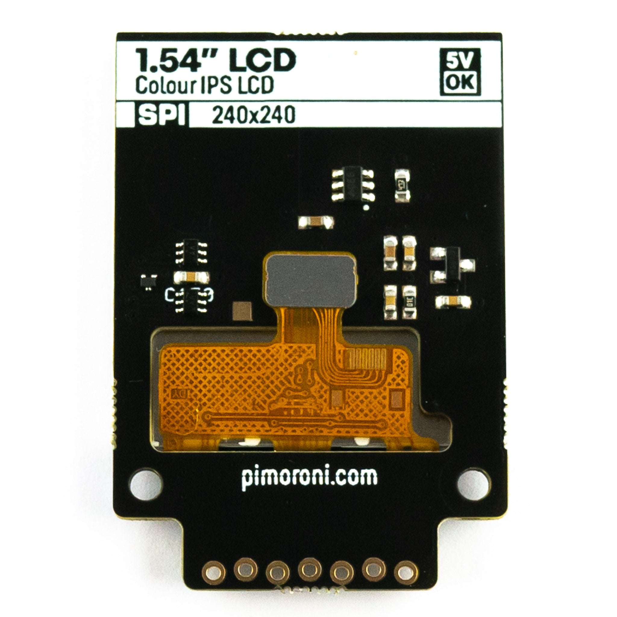 1.54" SPI Colour Square LCD (240x240) Breakout