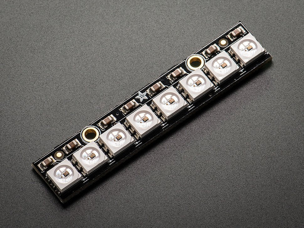 NeoPixel Stick - 8 x 5050 RGB LED with Integrated Drivers