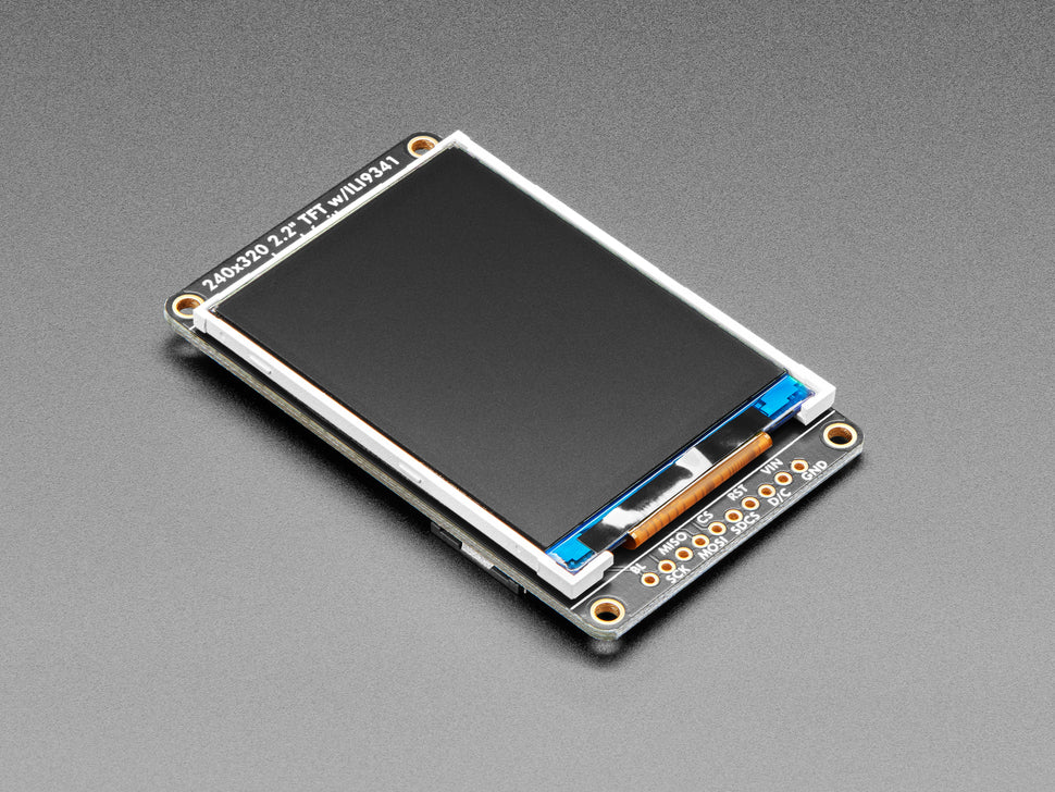 2.2" 18-bit color TFT LCD display with microSD card breakout - EYESPI Connector