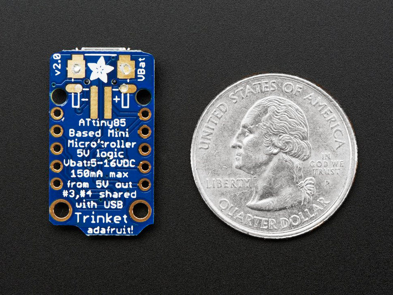 Adafruit Trinket - Mini Microcontroller - 5V Logic - compatible with Arduino