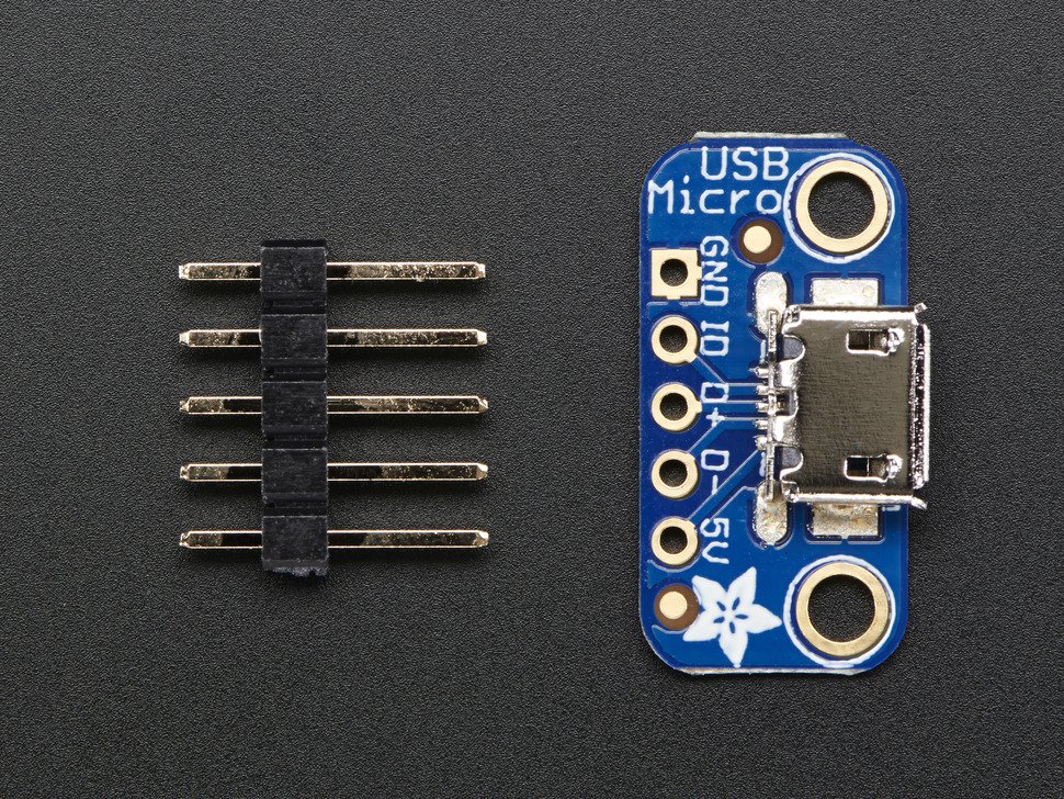 USB Micro-B Breakout Board