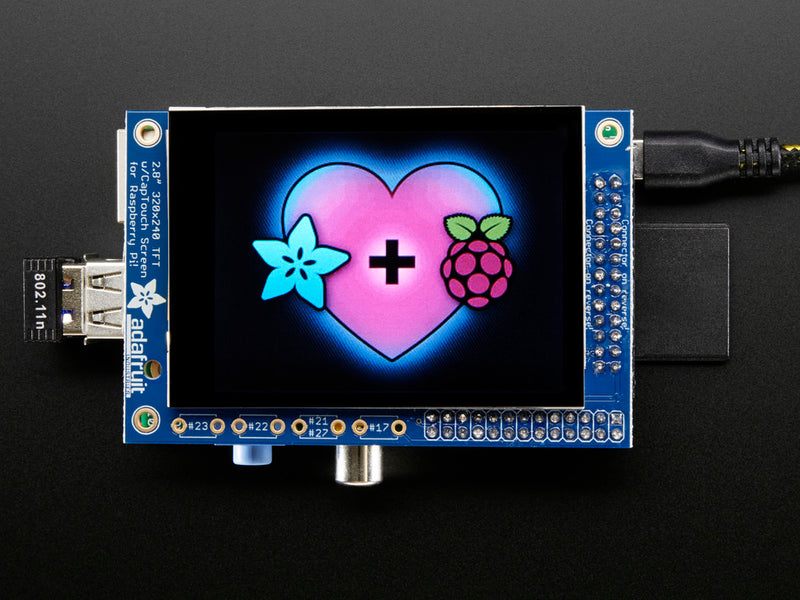 EOL - PiTFT 2.8" TFT 320x240 + Capacitive Touchscreen for Raspberry Pi