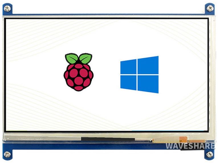 Waveshare 11199 - 7-Zoll-LCD mit kapazitivem Touchscreen (C), 1024×600, HDMI, IPS, niedriger Stromverbrauch