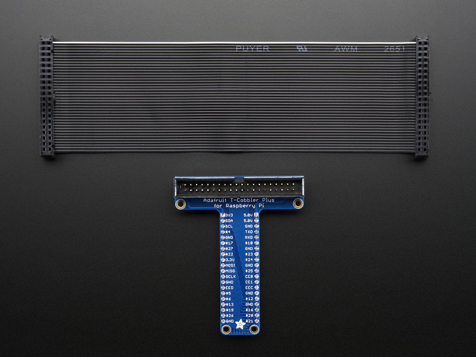 Assembled Pi T-Cobbler Plus - GPIO Breakout - Pi A+, B+, Pi 2, Pi 3, Zero