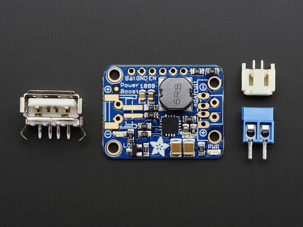 PowerBoost 1000 Basic - 5V USB Boost @ 1000mA from 1.8V+