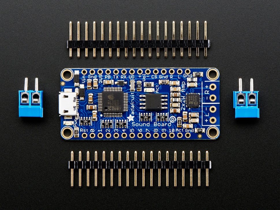 Adafruit Audio FX Sound Board + 2x2W Amp - WAV/OGG Trigger -16MB